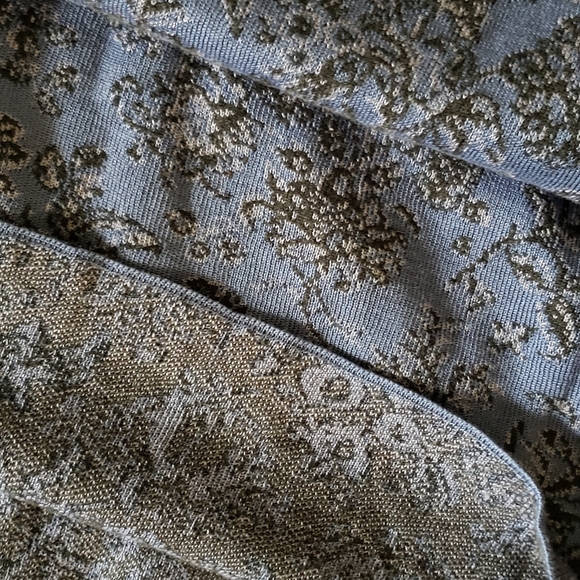 Peruvian Collection sheath knit midi blue dress - Picture 8 of 10